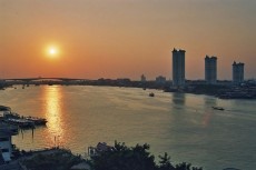 Blick aus dem Menamriverside