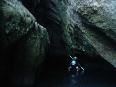 Unser Guide paddelt selber