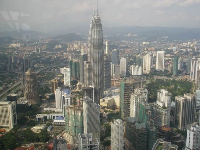 Blick auf die Petronas Twin Towers
