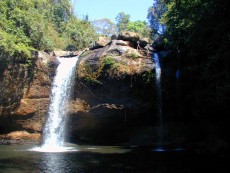 Haew Suwat im Khao Yai Nationalpark. Hier wurde eine der Schluesselszenen des Films gedreht.