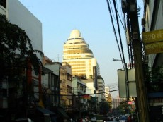 Das Grand China Princess in Chinatown. Architektur wie aus einem James Bond Film.