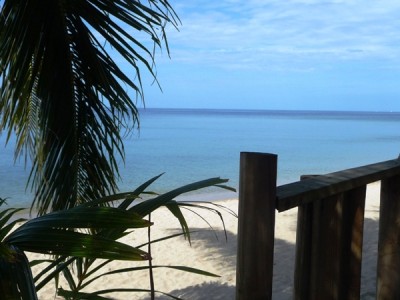 Blick vom Zimmer des White Sand Beach Resort