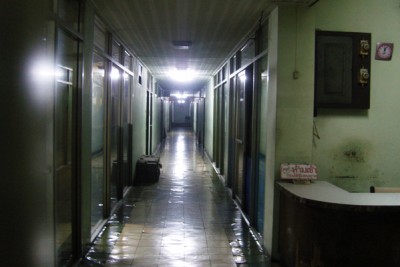 Und nun eine Innenansicht. Und das Ding war ausgebucht.