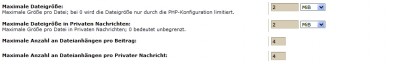 Dateigrössen in den Beiträgen (2MB)