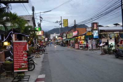 Straße vor unserem Guesthouse