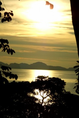 Sonnenuntergang aus Höhe HoneymoonHuts