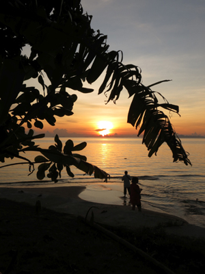 Kurz vor Nathon ... wir waren Seafood mampfen, gut und günstig