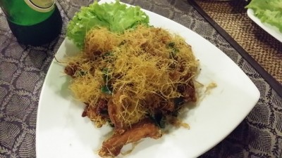 Fried Chicken with Crispy Lemon Grass